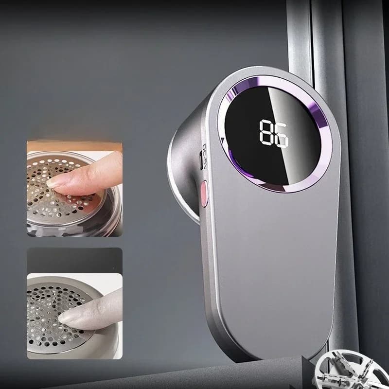 Levapelucchi Universale per Vestiti Ricaricabile USB Rasoio Elettrico per Tessuti con Display LED Portatile