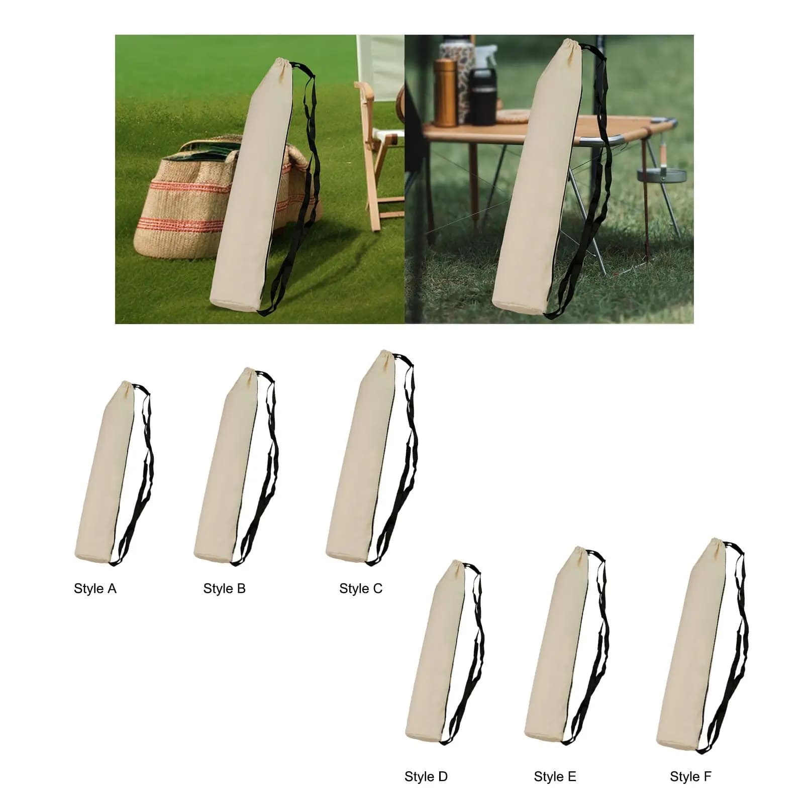 Borsa portaoggetti per attrezzatura da campeggio con tracolla per coperta, tappetino da yoga, sedia da spiaggia