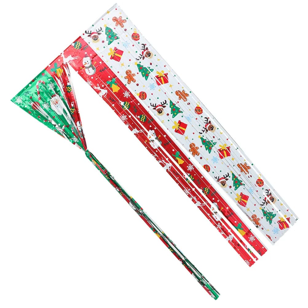 1 pz Tenda di lamina metallica con frange per appendere alla porta, per fondali per feste, decorazioni natalizie, decorazioni murali e per la danza