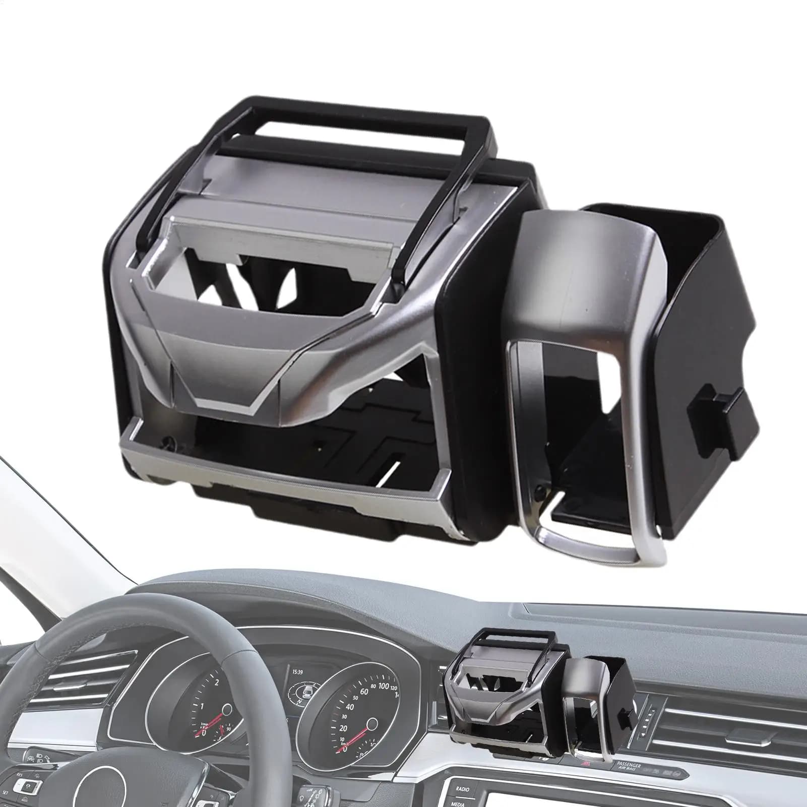 Portabicchieri per auto per presa d'aria Portabicchieri regolabile multifunzionale Portabevande facile da usare Organizzatore Bottiglia resistente all'usura