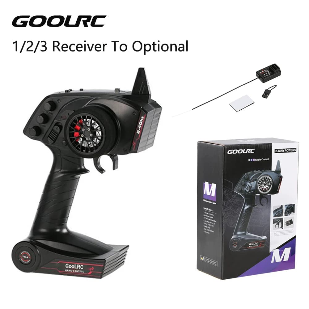 Trasmettitore radiocomando digitale GoolRC TG3 2.4G 3CH RC originale di alta qualità con ricevitore per barca per auto RC