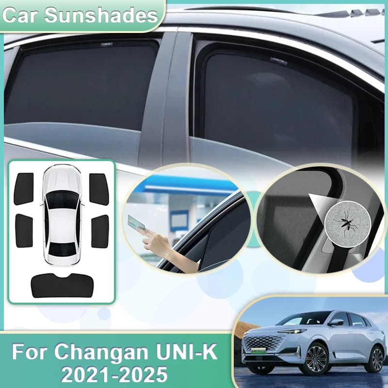 Auto Maglia Parasole Per Changan UNI-K iDD 2021 2022 2023 2024 2025 Parasole Parabrezza Finestra Visiere Parasole Auto Accessori
