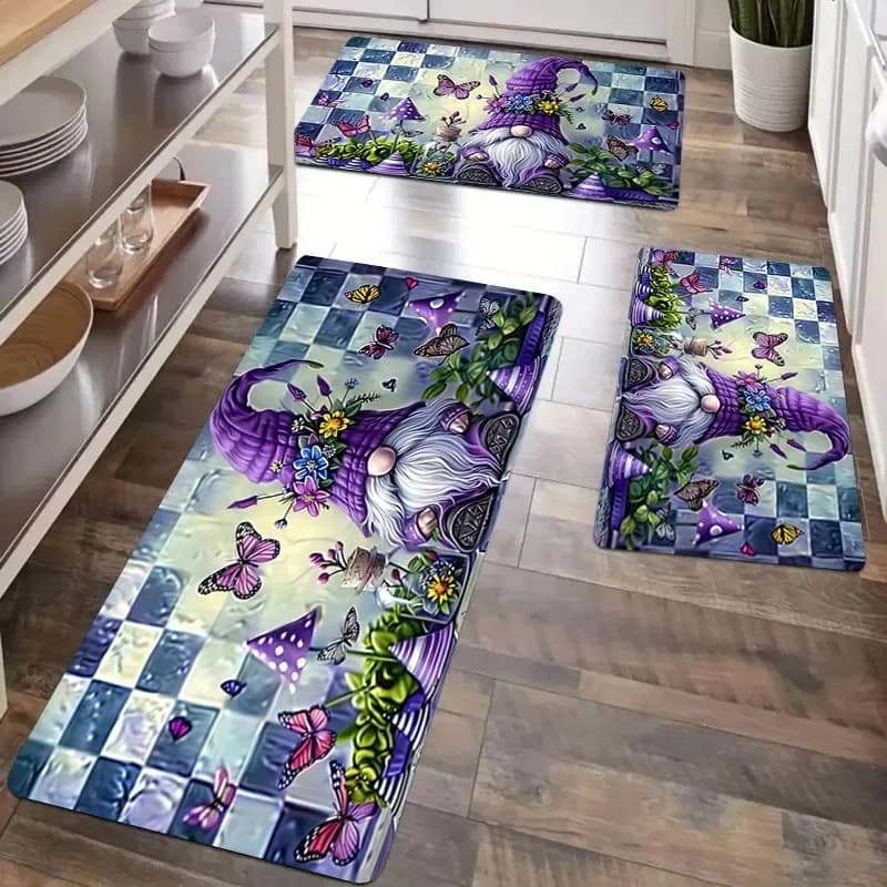 1PC Genius Model Non-slip Kitchen Mats House Door Mats Pop Design Bathroom Mats House Mat Laundry Decor