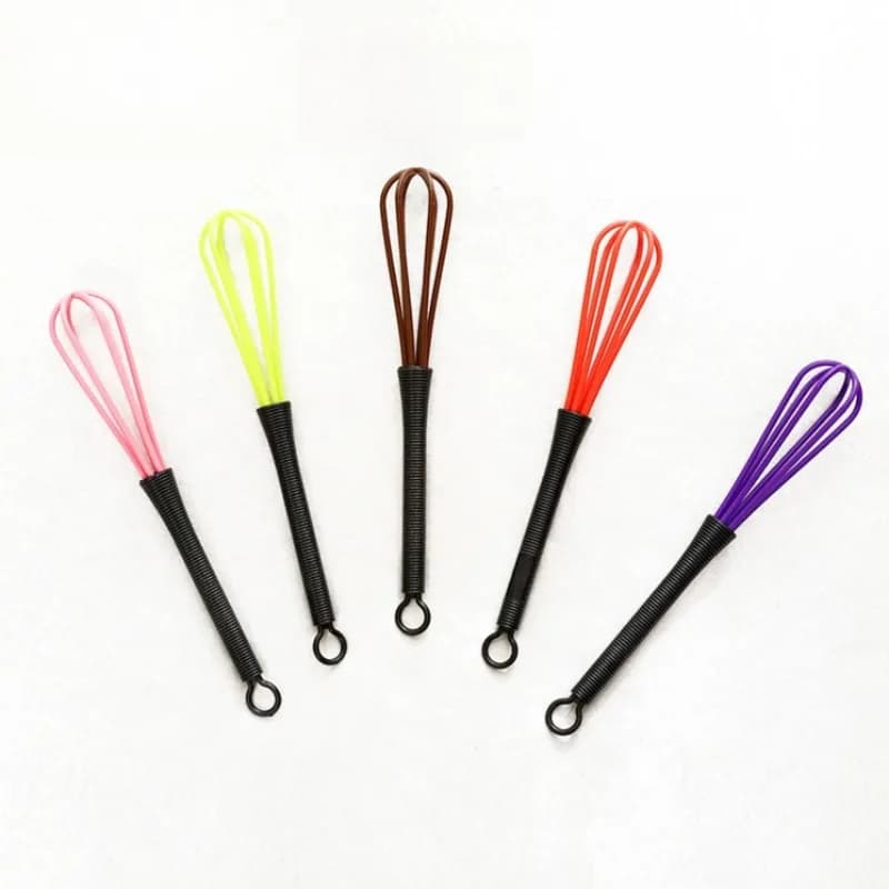 Nuovo Frullatore Manuale Portatile in Plastica 1/5 Pezzi, Sbattitore per Uova, Strumento per Montare la Crema, Accessori per Cucina, Pasticceria, Salone di Bellezza, Miscelazione Tinte per Capelli