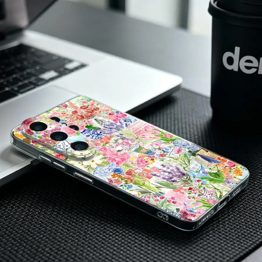 Phone Cover Case for Samsung Galaxy S26 S20 Plus S21 S24 Note 20 Ultra 10 S22 FE S23 Ultra S25 Edge Pastel Spring Picnic