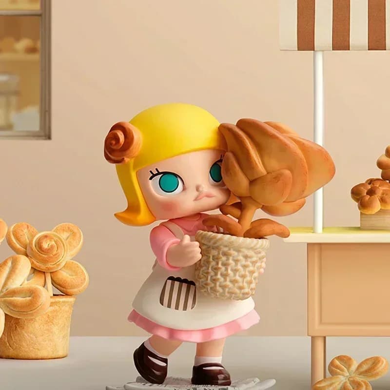 POP MART MOLLY Carb-Lover Series Kawaii Anime Blind Box Action Figures Surprise Mystery Dolls for Girls Gift