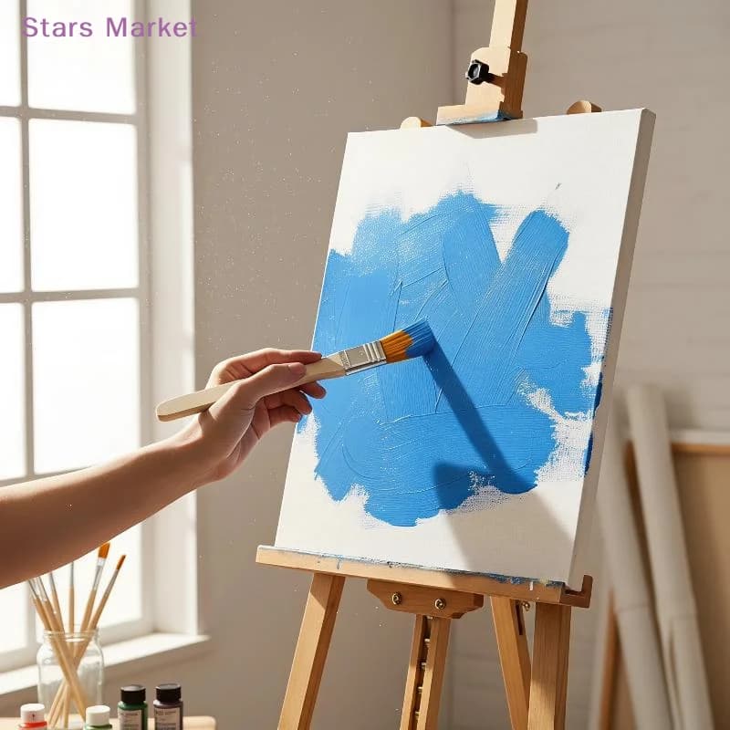 New 10Pcs Hair Painting Brushes Set Nylon Bristle Acrylic Oil Paint Brush Watercolor Drawing Art Supplies With Wood Handles