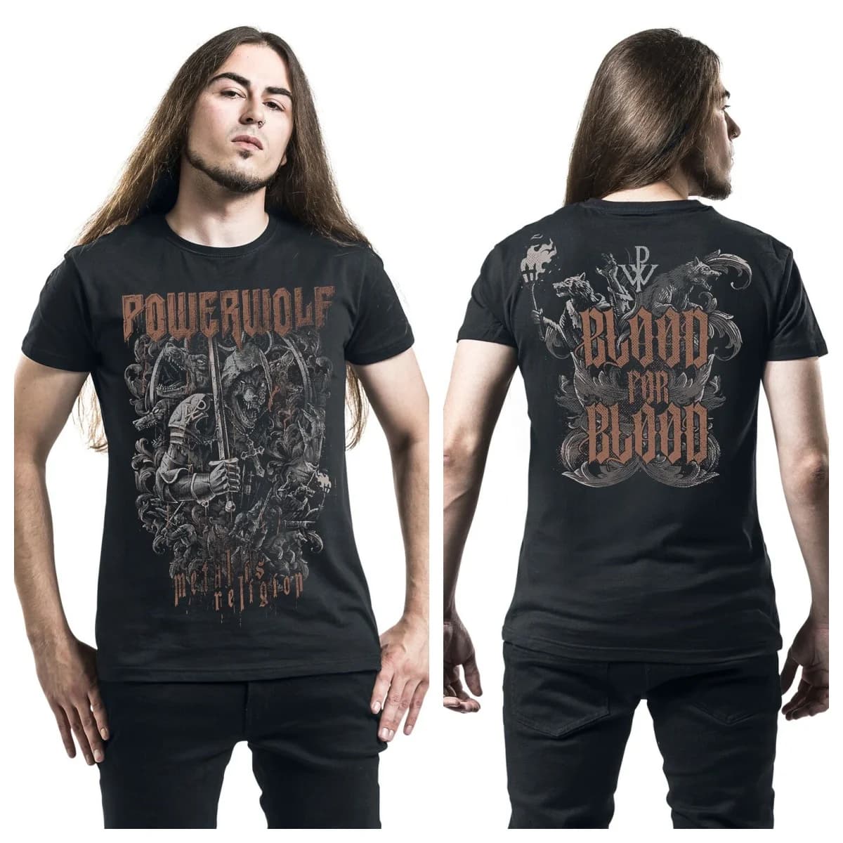 Art New 2026 Your Blood Powerwolf T-Shirt Men Women Vintage Metal Rock Band Graphic Tee 100% Cotton Summer Streetwear Top