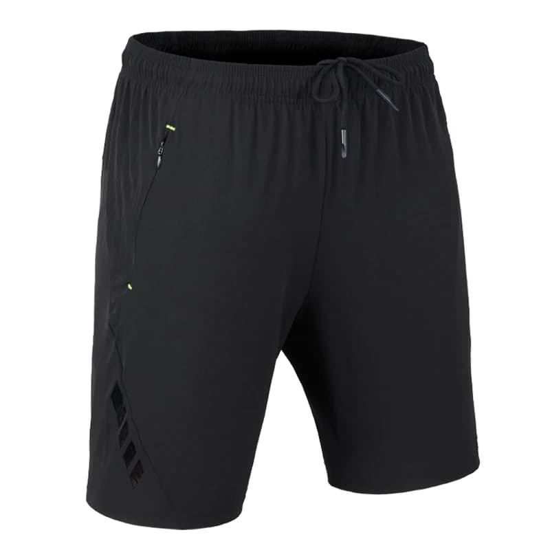 Spandex Jogging Bike Shorts Breathable Pocket Trousers with Zip for Outdoor Sports