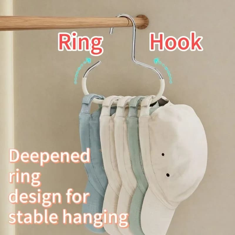 1-4 pezzi versatile gancio rotondo in acciaio al manganese per cappelli cravatte sciarpe borse forte carico armadio armadio organizzatore gancio di supporto