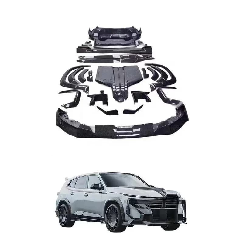 High Quality MSY Style Carbon Fiber Body Kit Fit BMW XM G09 Front Lip Spoiler Diffuser Side Skirt Wheel Arch En