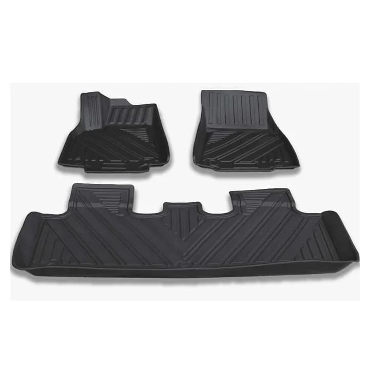 6PCS 2020 VENDITA CALDA NUOVO TPE Tappetini da carico per auto impermeabili Tappetini per bagagliaio Tappetini per Tesla Model Y