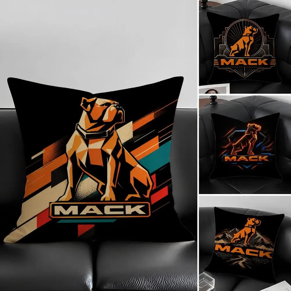 Brand MAN Truck Cushion Cover Natural Linen Pillowcase Set, All-in-One Decor for Sofa, Bedroom & Chair