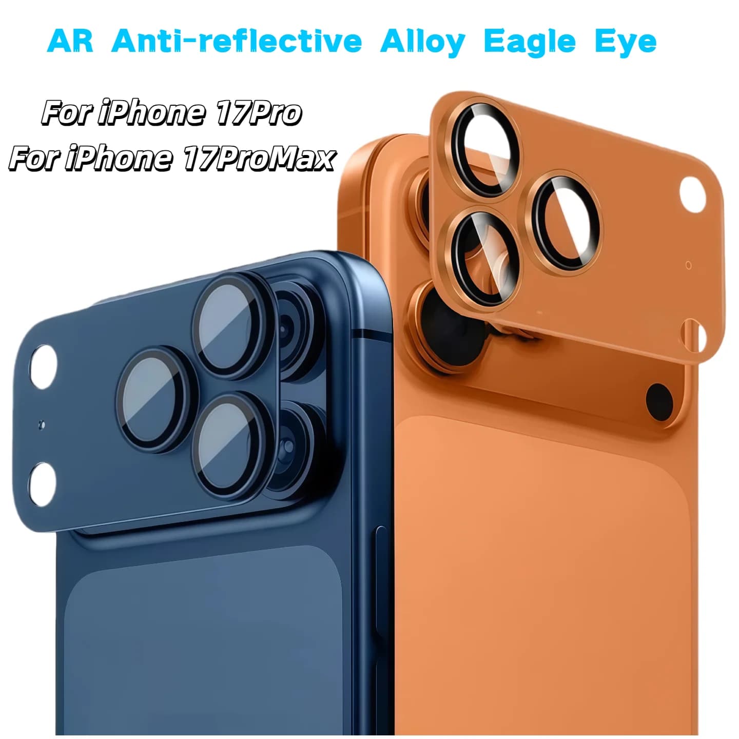 Per iPhone 17 Pro Max Protezione per obiettivo fotocamera Accessori per protezione schermo con copertura in vetro temperato in lega di alluminio metallica