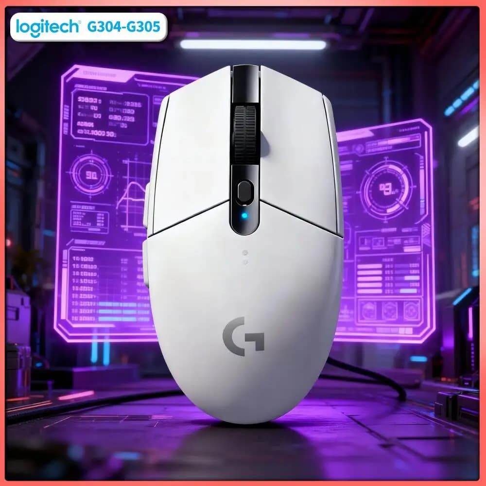Logitech G304 Wireless Gaming Mouse 12000 DPI HERO Sensor LIGHTSPEED 1ms 9-Month Battery Fast Processing Gamers