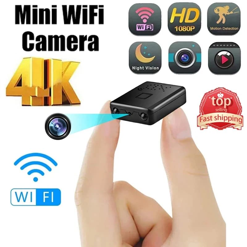 Mini telecamera WiFi XD Pro Full 4K Visione notturna Protezione monitoraggio remoto Videoregistratore impermeabile Protezione di sicurezza 2025