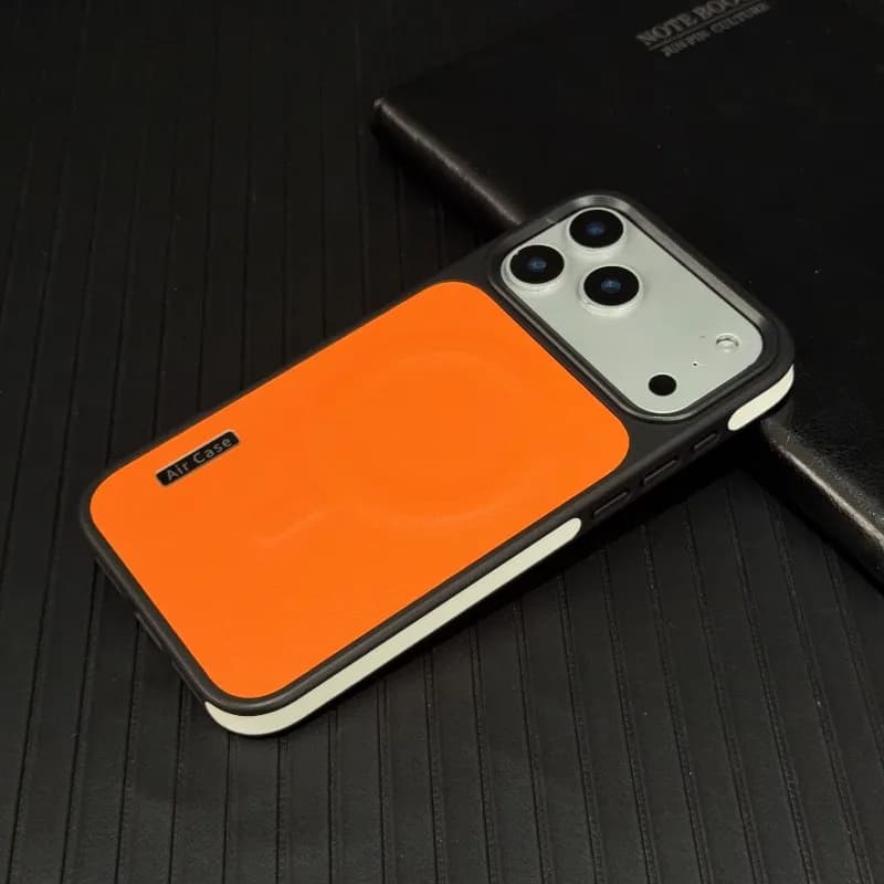 Custodia per telefono magnetica in pelle da lavoro per iPhone 16 15 17Pro Max 14 13 per cover posteriore opaca antiurto con ricarica wireless Magsafe