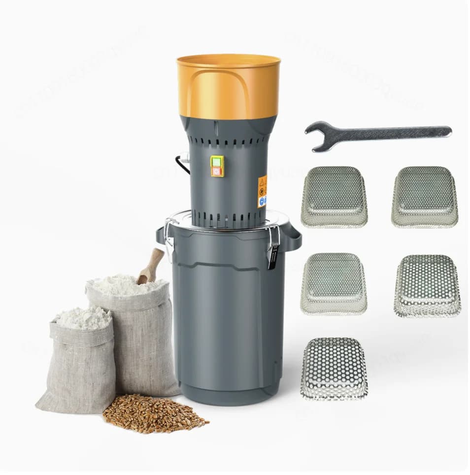 300 Kg/h Chicken Feed Mixer Crusher, Poultry Hammer Mill with Blender, Farm Animal Feed Grinding & Mixing Machine