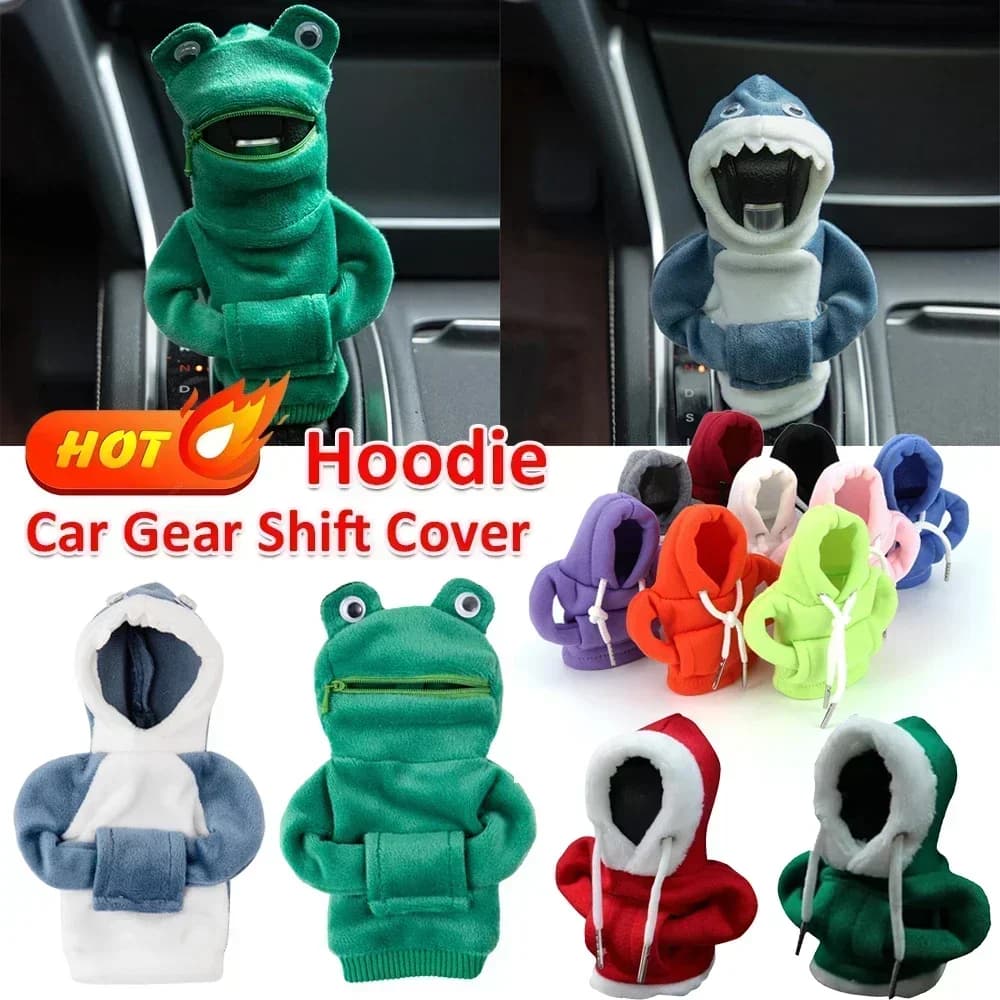 Hoodie Car Gear Shift Cover Fashion Gearshift Hoodie Car Gear Shift Knob Cover Manual Handle Gear Sweatshirt Change Lever Cover