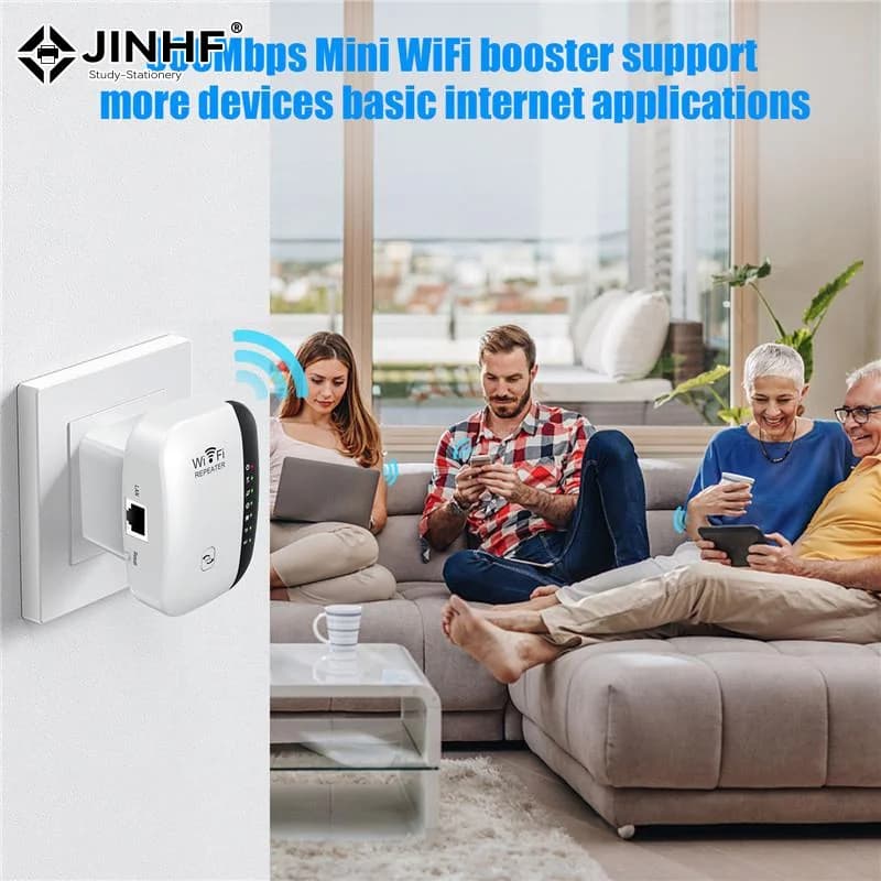 Ripetitore WIFI wireless da 300 Mbps, router 2.4G, estensore di portata Wi-Fi, amplificatore di segnale Wi-Fi, adattatore di rete 802.11N per PC
