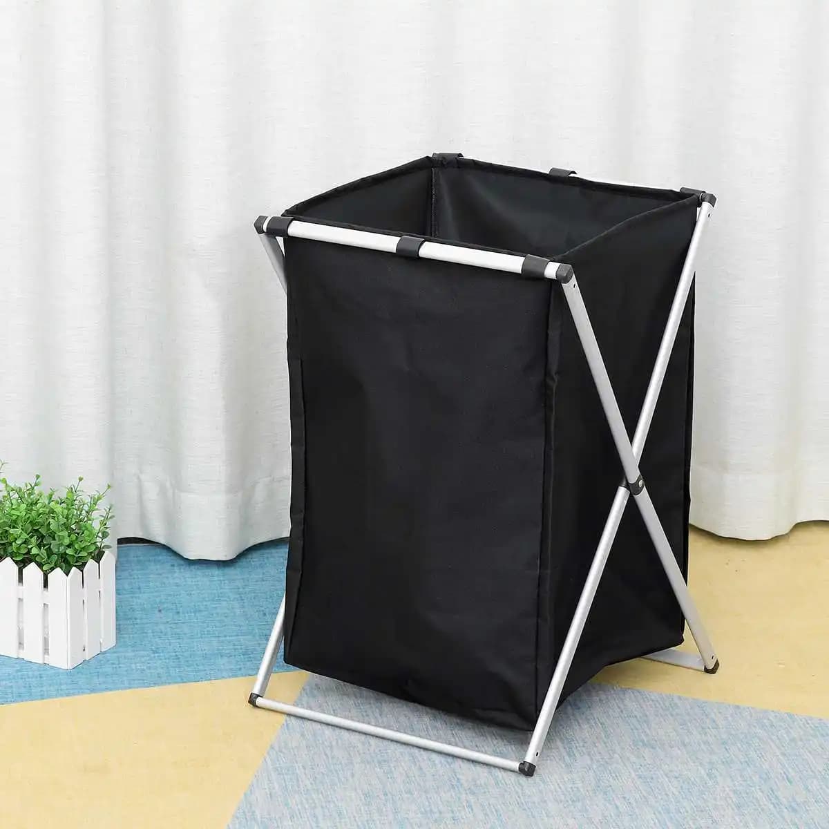 ABKL-X-Shape Collapsible Foldable Dirty Clothes Laundry Basket Organizer Sorter Laundry Hamper Storage Bag Oxford Cloth