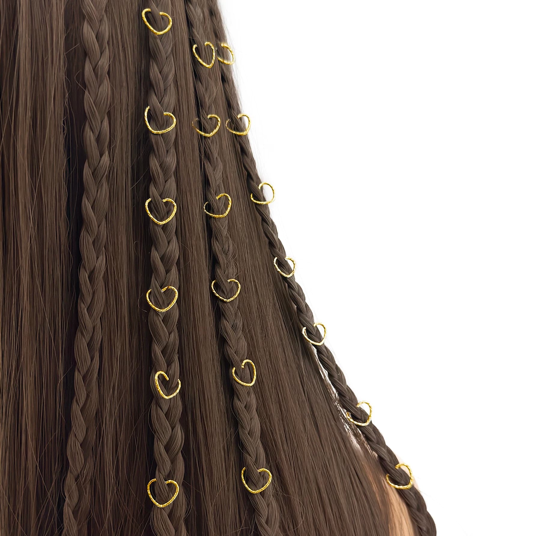 30 Pezzi Accessori per Trecce e Dreadlock, Clip in Metallo per Trecce, Clip per Orecchie Non Foranti, Perline per Barba, Fermagli per Capelli, Gioielli per Locs