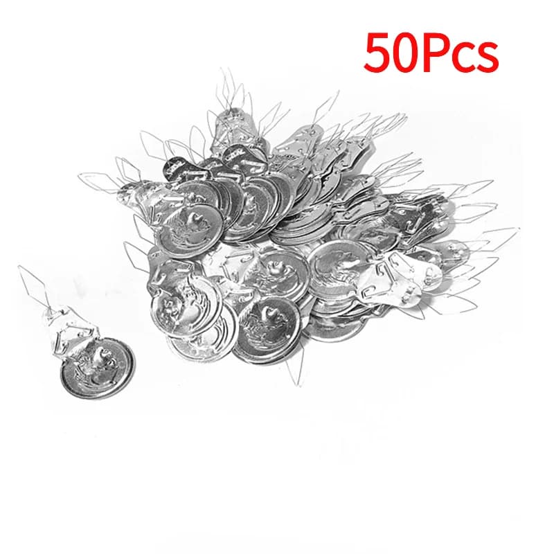 #50Pcs Bow Wire Needle Threader Stitch Insertion Tool For Hand and Machine Sewing