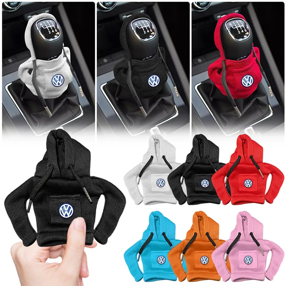 1Pcs Gear Shift Hoodie For VW RLINE POLO Gear Cover Handle Decoration Manual Automatic Car Shift Lever Interior Car Valve Core