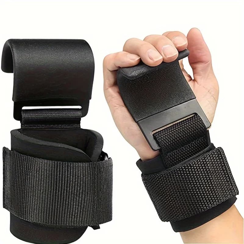 2 pieces fitness crouched, weight lifting, pull up, bracelet hook, horizontal bar sports equipment, strength reduction training,