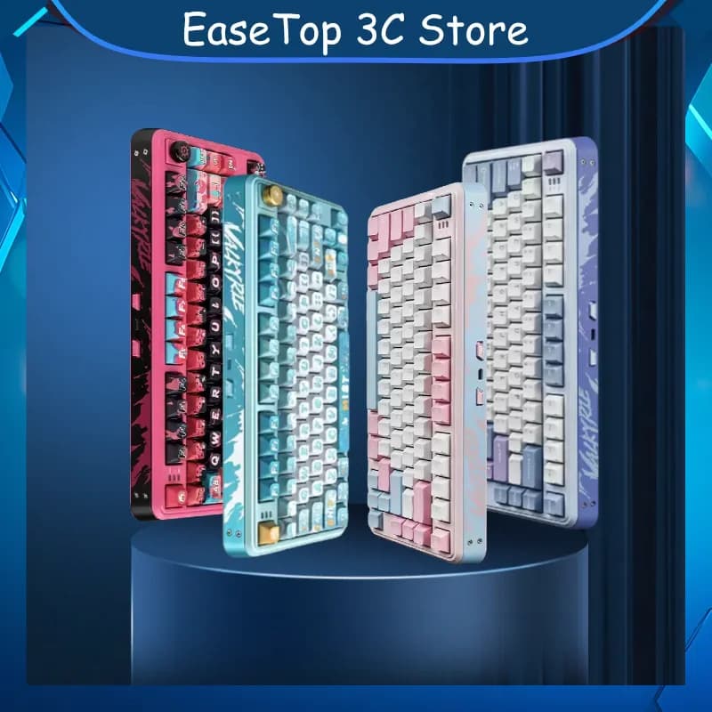 VALKYRIE Vk75 Mechanical Keyboard RGB heat replaceable gasket Tri-Mode E-Game 2.4g/Wired/Bluetooth Custom mechanical keyboard