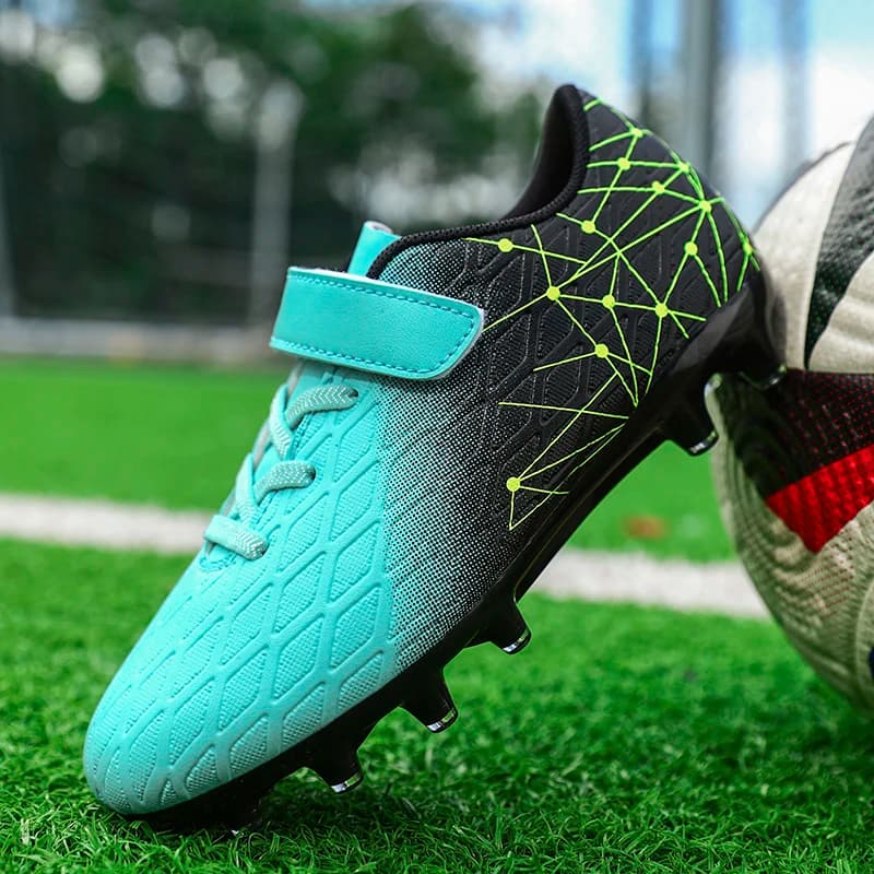 Scarpe da calcio per bambini Scarpe da calcio con tacchetti per esterni Scarpe da calcio con tacchetti per erba sintetica Scarpe da calcio FG antiscivolo Scarpe da calcio ultraleggere