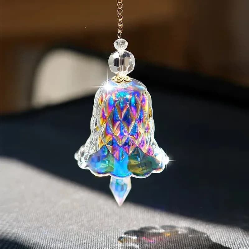 Crystal Wind Chime Window Hanging Decorations Glass Pendant Christmas Party Decoration Home Decoration Garden Ornament Gifts