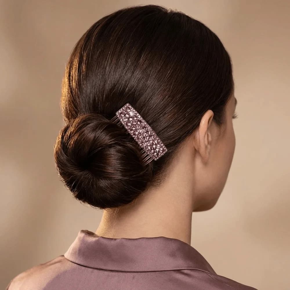 Dense Toothed Comb Hair Clip Elegant Versatile Use Bangs Hair Comb Temperament Hair Accessories Reverse Insertion Comb Women