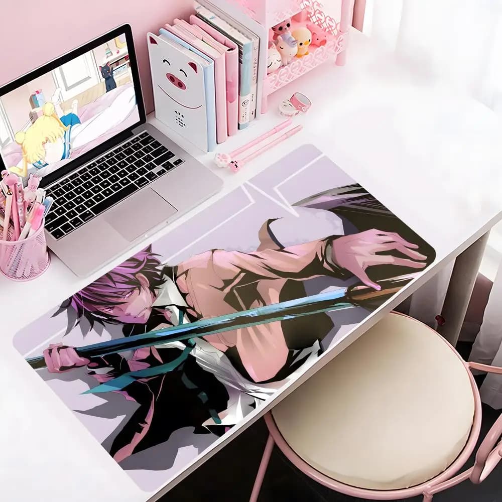 Tappetino per mouse anime A-angels B-beats, tappetino per mouse da gioco di grandi dimensioni, con bordi rinforzati, tappetino per tastiera e scrivania per computer