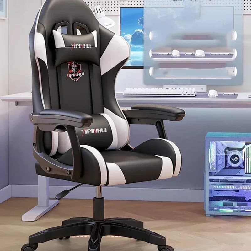 Sedia da Gaming dal Design Speciale, Ergonomica per Ufficio, Letto, Sgabello Avanzato, Comoda Sedia Economica per Cucina, Soggiorno, Girevole per Gamer