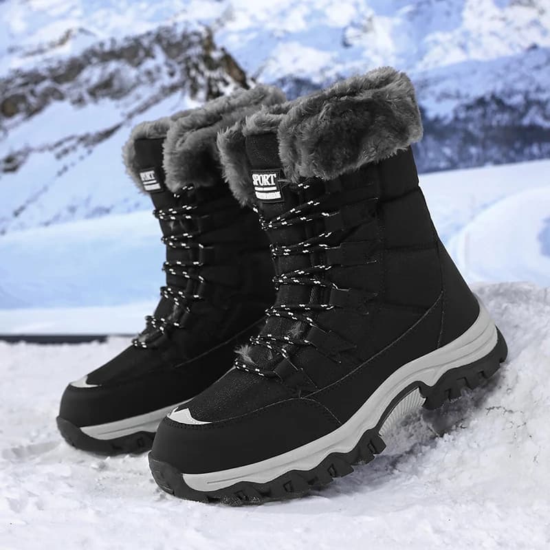 New Women's Boots Winter High Quality Keep Warm Mid-Calf Waterproof Snow Boots Women Comfortable Ladies Thigh High Hiking Boots