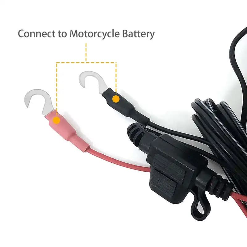 Cavo di alimentazione per moto/auto da 12 V per guanti riscaldati elettrici