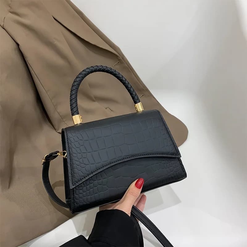 PU Leather Shoulder Bag Solid Color Designer Small Bag Handbags with upper handle for women Luxury model shoulder bag