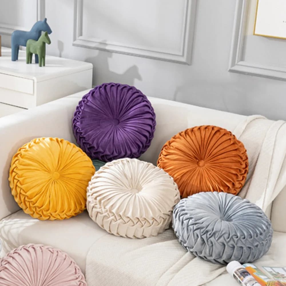 Cuscino a Forma di Zucca Fatto a Mano in Stile Nordico, Morbido Cuscino Lombare per Letto, Divano, Ufficio, Decorazione Accogliente per la Casa