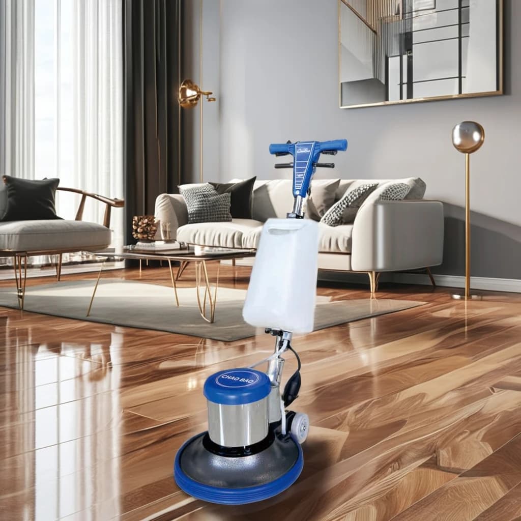 Electric floor cleaning machine 220V for manual cleaning and polishing of domestic use and outdoor hotel New condition