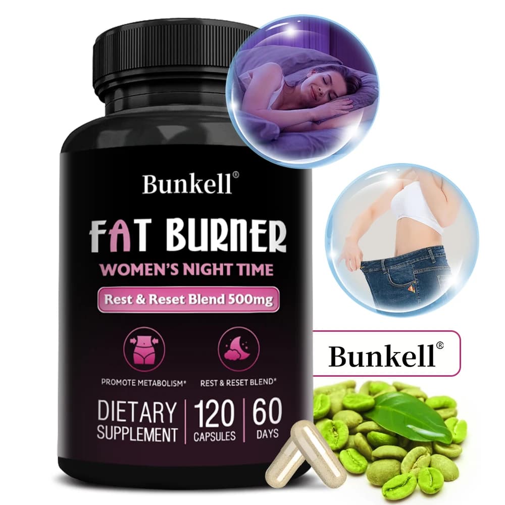 Night Bruciagrasses for women, helps to reduce belly fat, manage weight, support sleep, dietary supplement