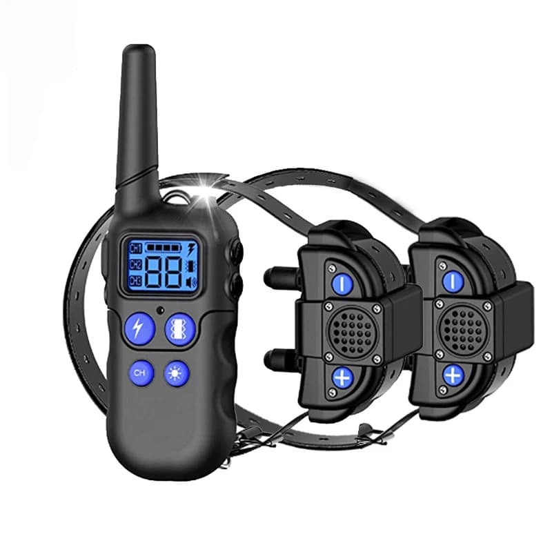 Collare di addestramento per cani da compagnia da 1000 m con walkie talkie Collare per funzione citofono per cani ricaricabile con vibrazione antiurto