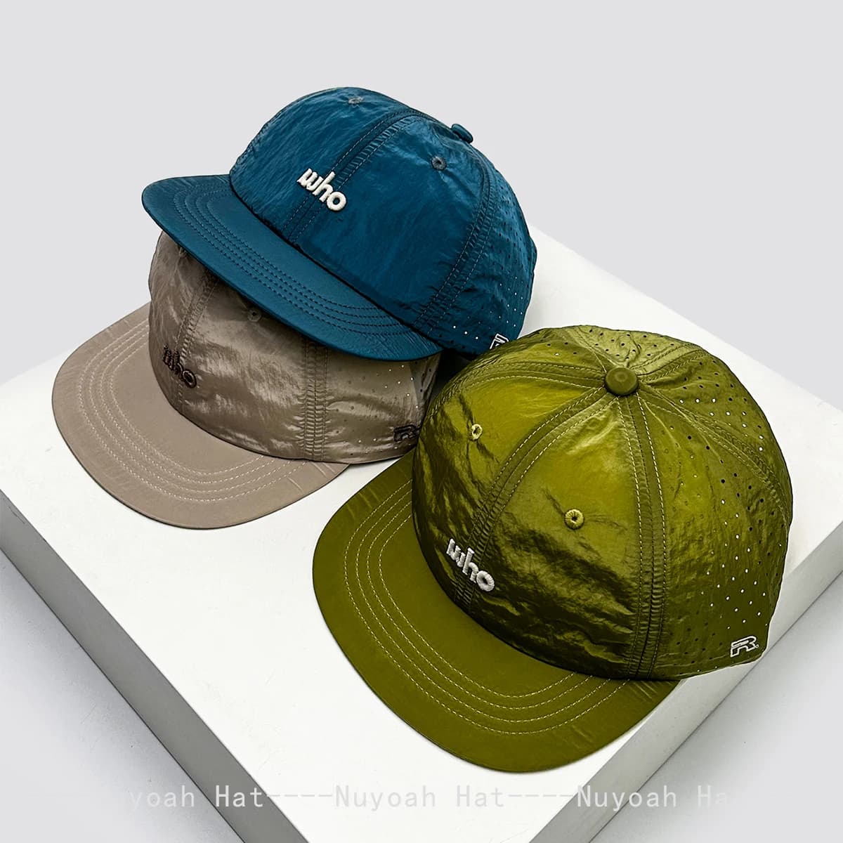 Cappelli da Baseball Casual con Ricamo a Lettere, Asciugatura Rapida, Traspiranti, Nuovi, da Uomo e Donna, con Visiera, in Rete, Parasole, Versatili, a Tesa Piatta