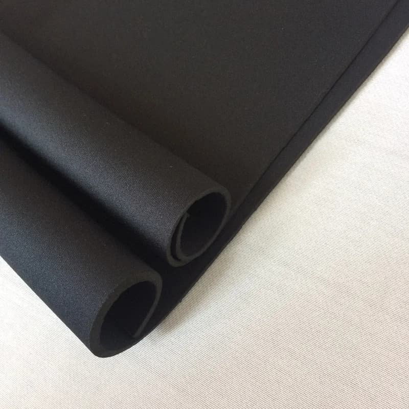 2-5mm Black Double Polyester Fabric Plying-Up Neoprene Rubber Diving Material