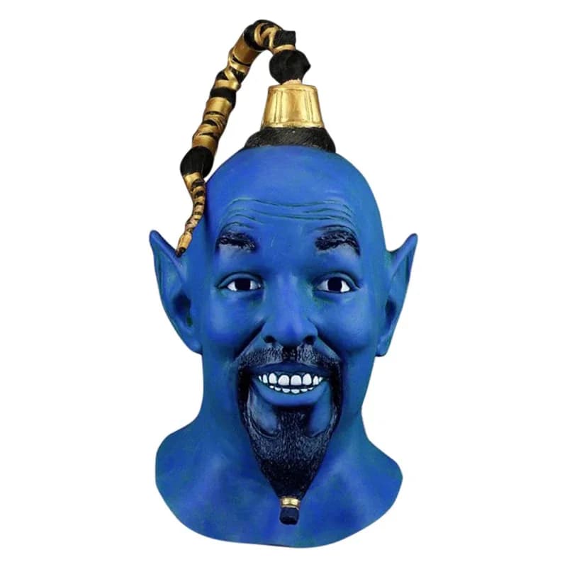Lampada magica Genie Copricapo Maschera Cartoon Maschio Accessori per costumi cosplay Uomo Casco per adulti per Halloween Party Gioco di ruolo Prop Regalo