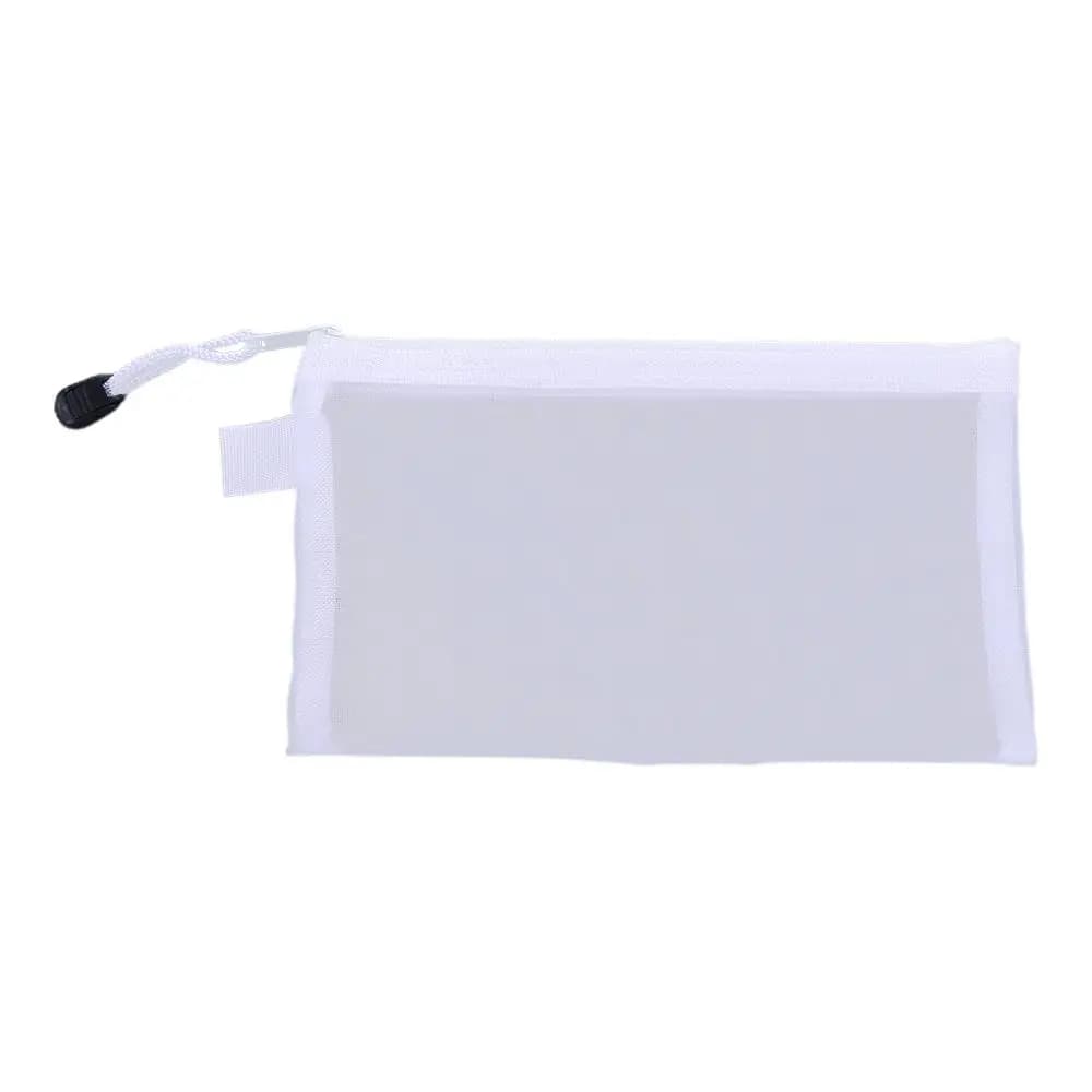 Pencil Case Colorful Storage Bags Transparent Makeup Pouch Cosmetic Bag Zipper Pouch File Folders Mesh Zipper Case Document Bag