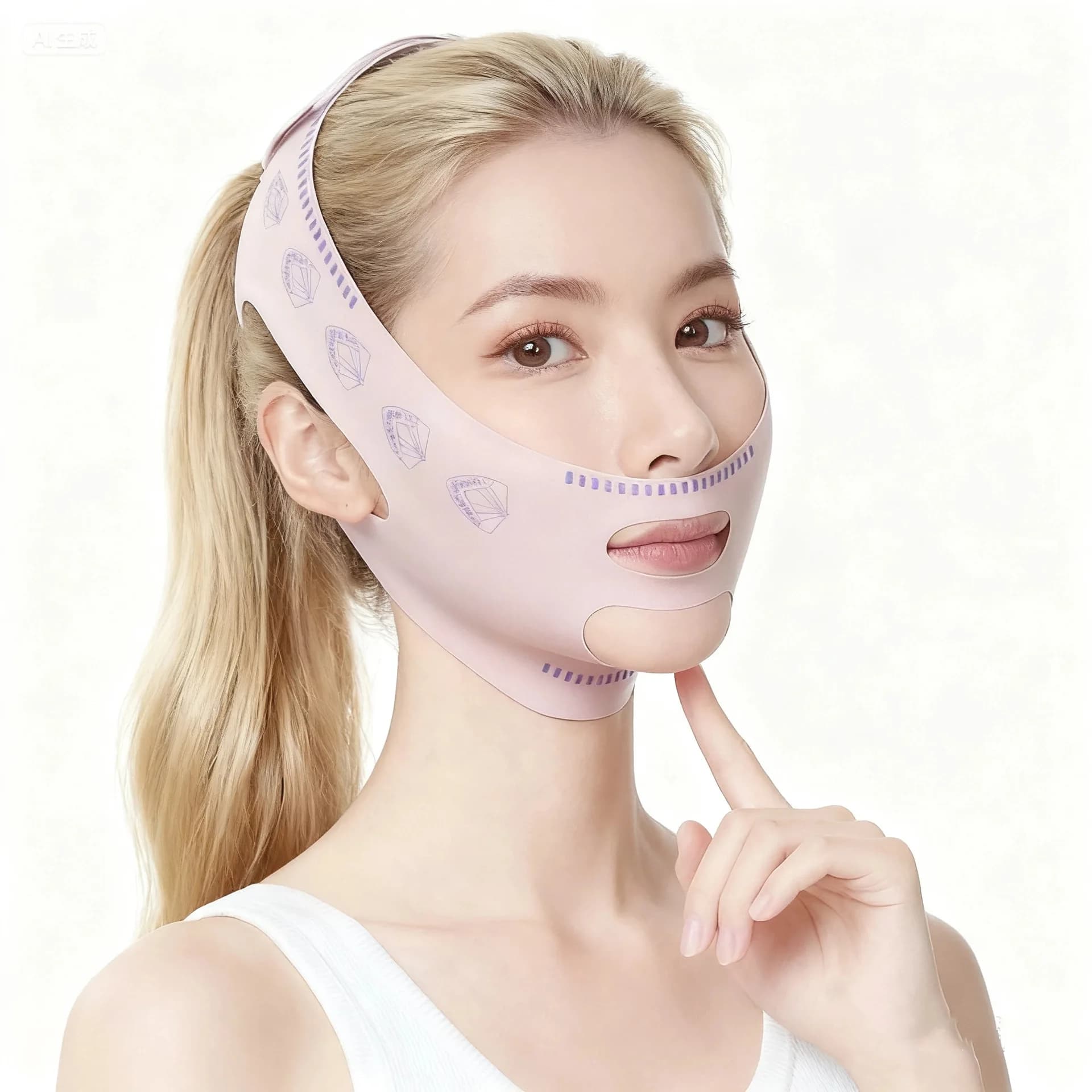 1PCS V Viso Fascia Traspirante Guancia Sollevare Viso Maschera Sottile Ridurre Il Doppio Mento V-Line Modellatura Benda Anti Rughe Viso Benda