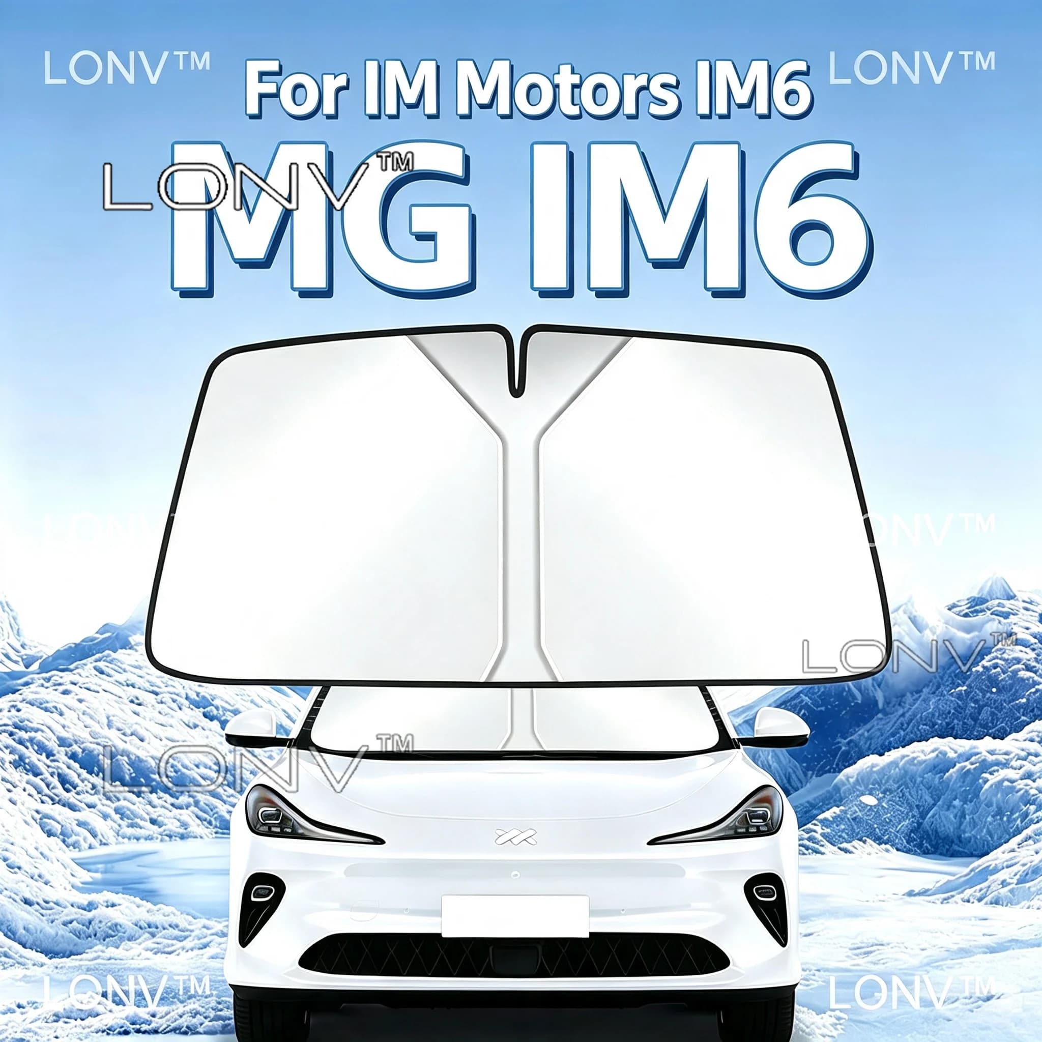 For IM Motors IM6 MG IM6 2025 2026 2027 Car Sunshade Front Windshield Shade Cover Foldable Anti-UV Heat Insulation Accessories