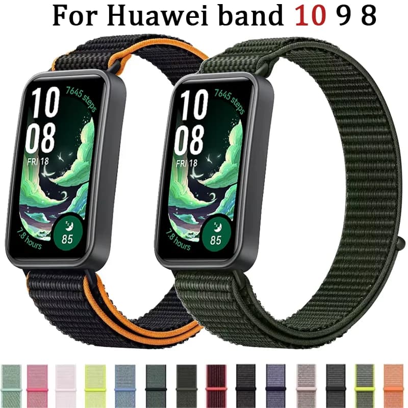 Breathable nylon loop strap for Huawei Band 10 watchband sports bracelet for Huawei Band 9/8 replacement wristband correa belt