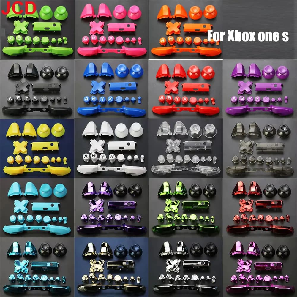 JCD 1Set Per Xbox One S Slim Controller di Gioco Maniglia ABXY Pulsanti D Pad Pulsante di Direzione Trasversale Chiave Parte di Riparazione